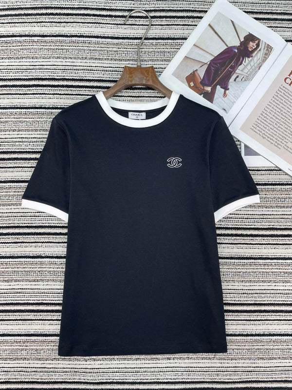 Chanel 2026 Round Neck T-shirt Cotton