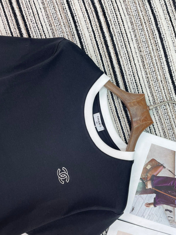 Chanel 2026 Round Neck T-shirt Cotton