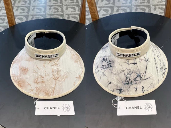 Chapeau de soleil décontracté Chanel en coton