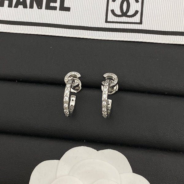 Boucles d'oreilles créoles Chanel Coco Crush CC