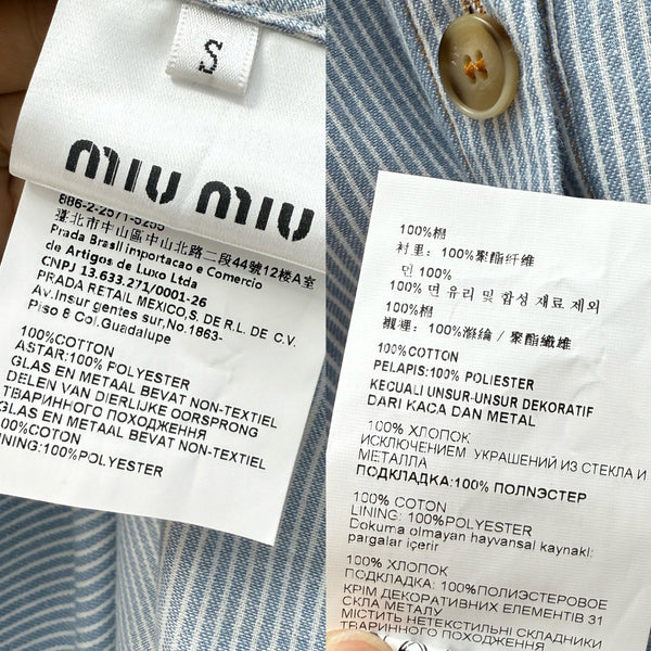 Miu 2026 Sleeveless Dress Cotton 396773