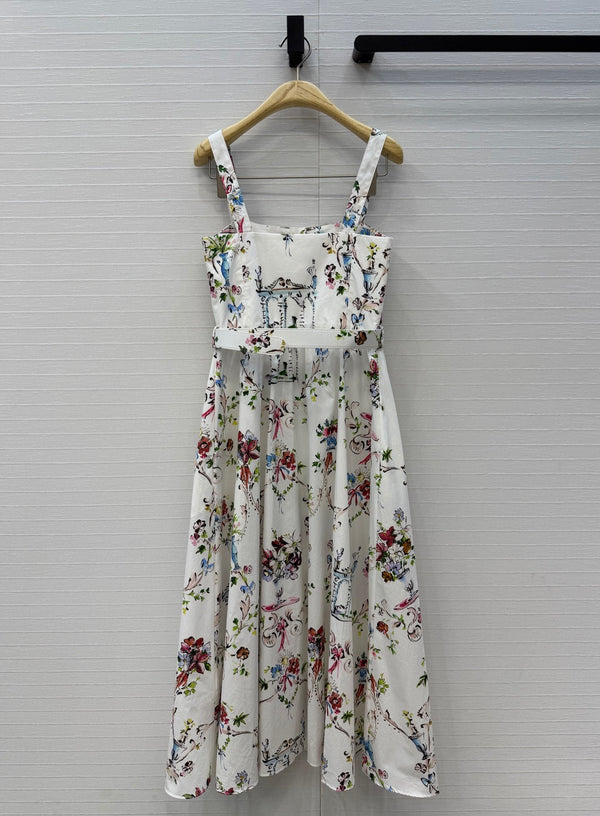 CD Dioriviera Arabesque Dress White Cotton 401997