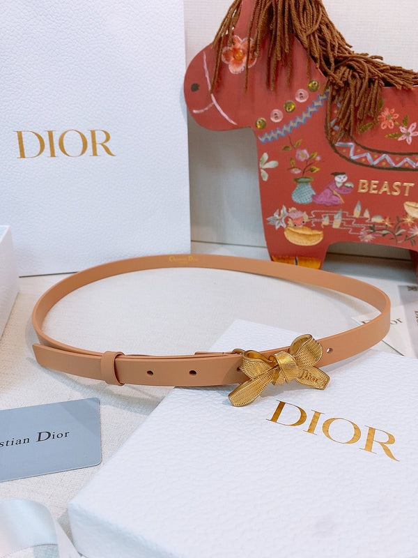 CD Diorissimo Bow Belt 1.5cm Leather 211672