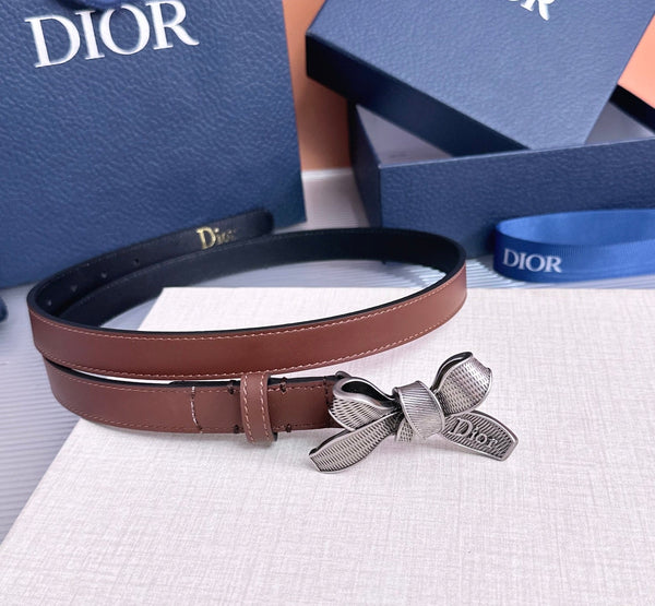 CD Diorissimo Bow Belt 2cm Leather 212526