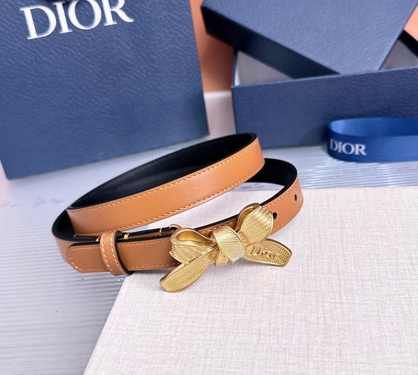 CD Diorissimo Bow Belt 2cm Leather 212526