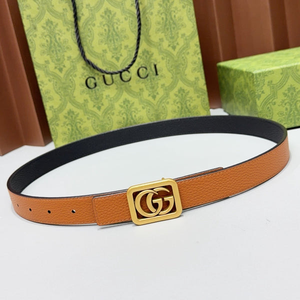 GG Marmont Reversible 2.5cm Belt Leather 213030