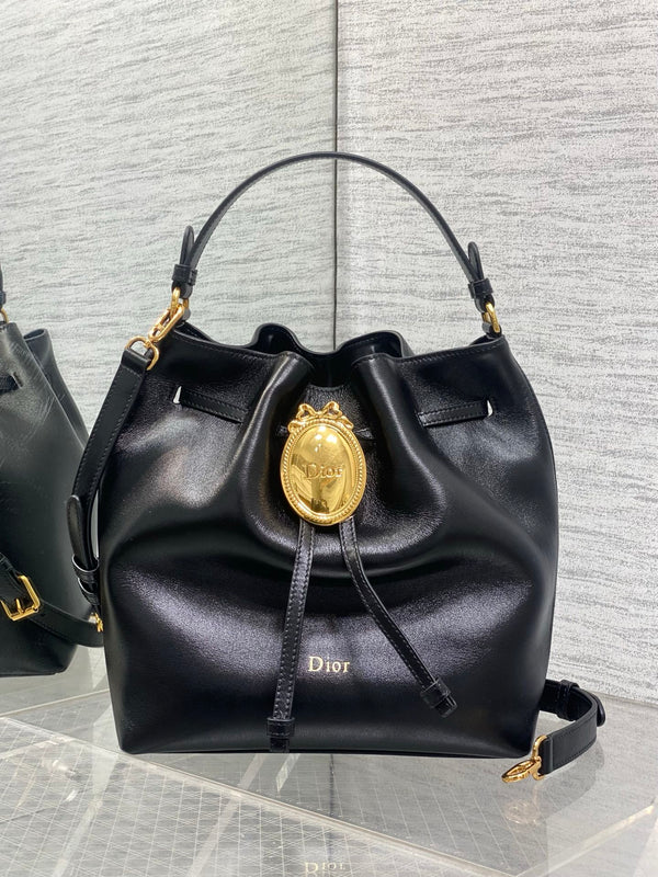 CD 2026 Bucket Bag 27cm Suede Lambskin