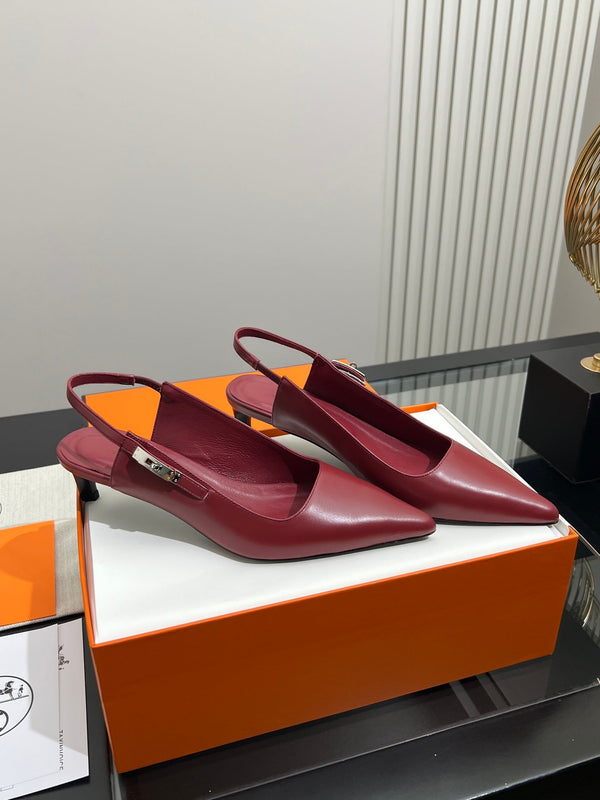 HM 26s Nicoletta Slingbacks Pum 4cm Leather 149127