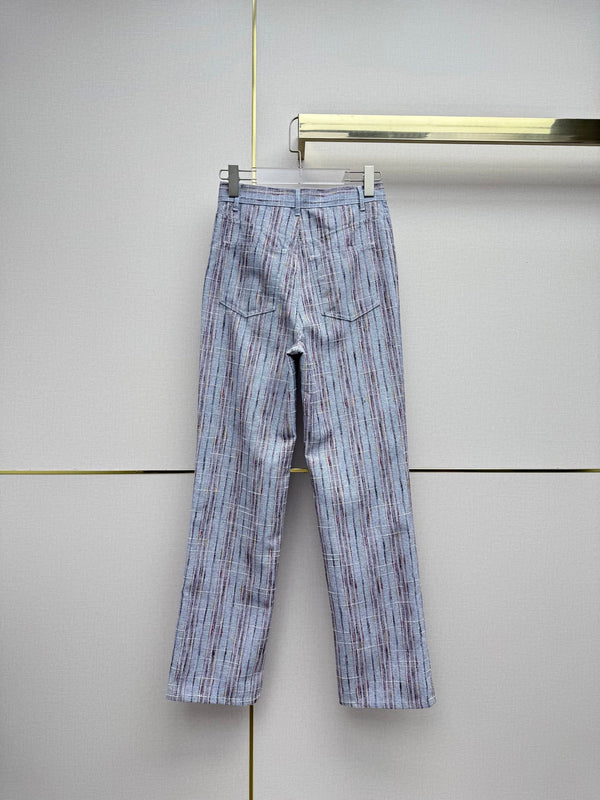 CC 26SS Colorblock Tweed Double Buttons Cotton 437626