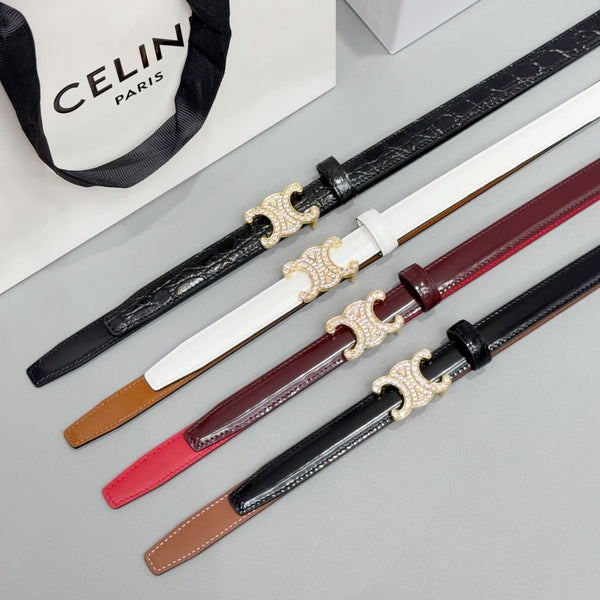 CE 26FW 1.8cm Belt Calfskin Leather 219151