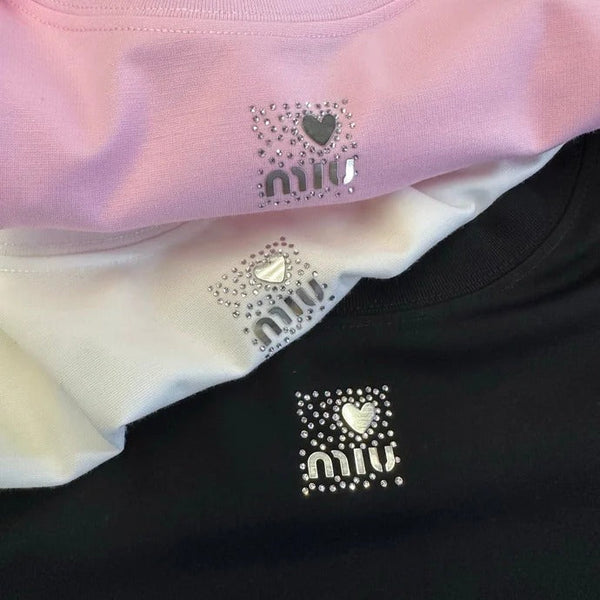 Miu 2026 T-shirt Mercerized Cotton 374818