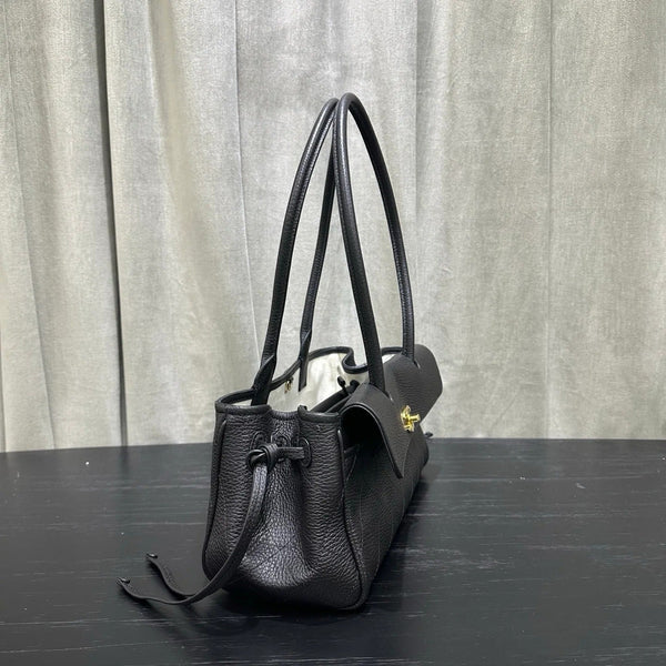 Chanel 2026 Shopping Bag 33cm Black Grained Calfskin