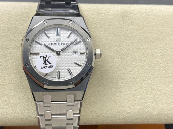 Montre Audemars Piguet Royal Oak en acier blanc 33mm