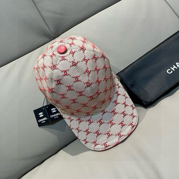 Casquette de baseball Chanel en coton à motif logo CC 237259