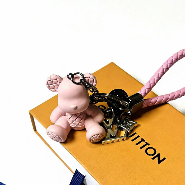 LV Pink Bear Charm