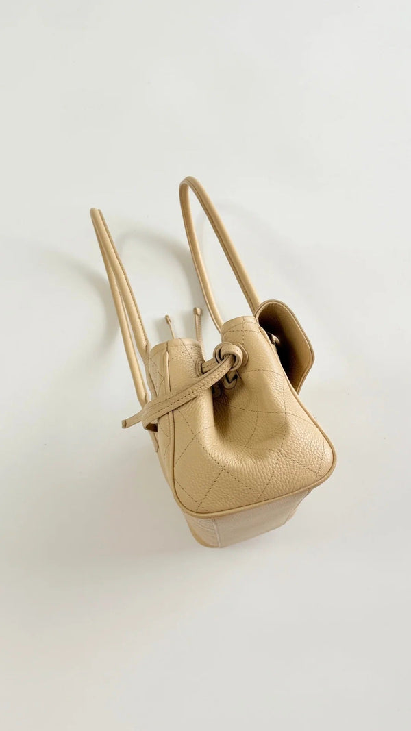 Chanel 2026 Shopping Bag 30.5cm Beige Grained Calfskin