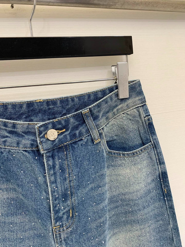 Chanel 2026 Jean Droit Orné de Strass 155198