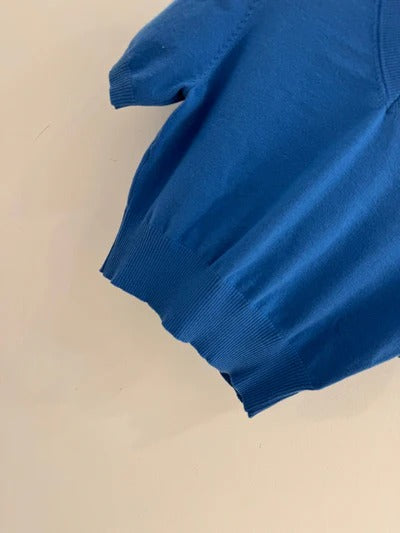 Miu 2026 T-shirt col V manches courtes Laine 341139