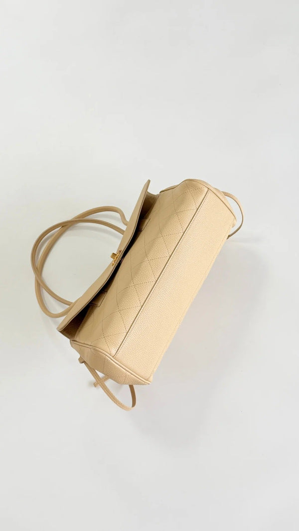 Chanel 2026 Shopping Bag 30.5cm Beige Grained Calfskin