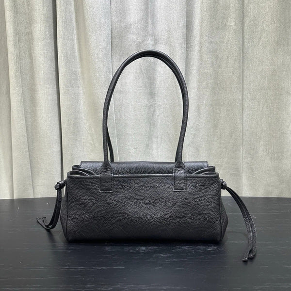 Chanel 2026 Shopping Bag 33cm Black Grained Calfskin