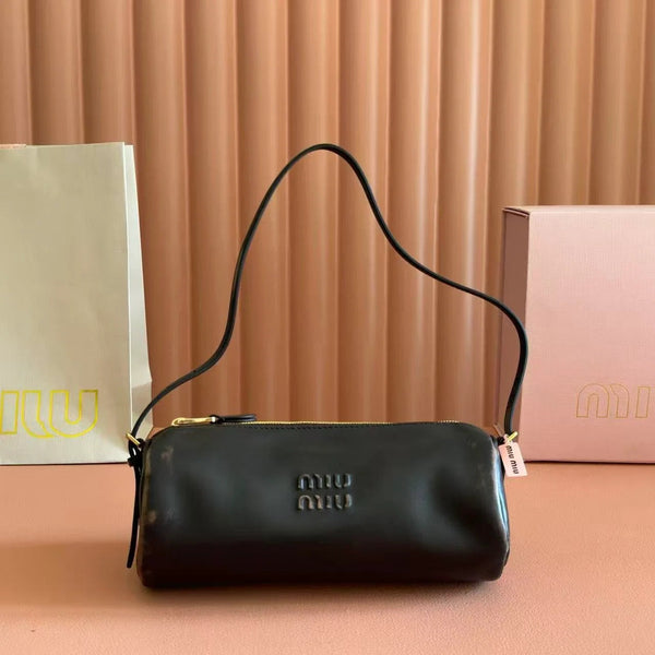 Miu 2026 Bag 22cm Suede Canvas Leather