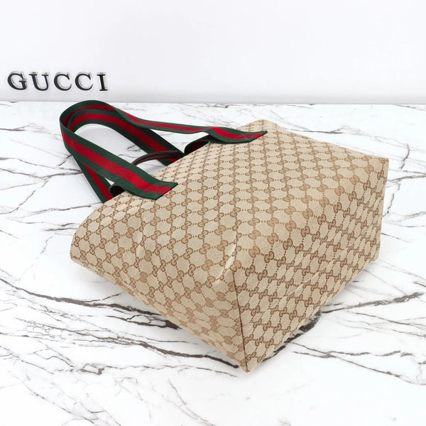 GG 2026 Tote Bag 29cm Brown Canvas