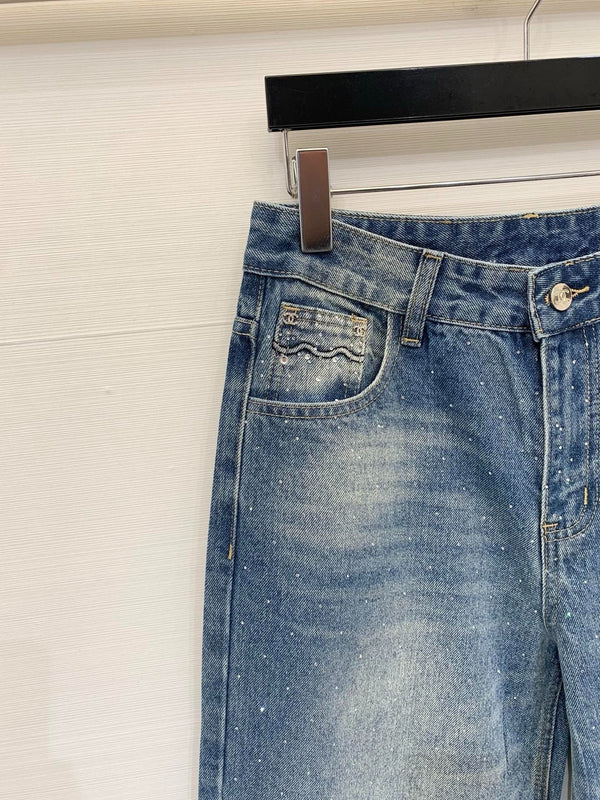 Chanel 2026 Jean Droit Orné de Strass 155198