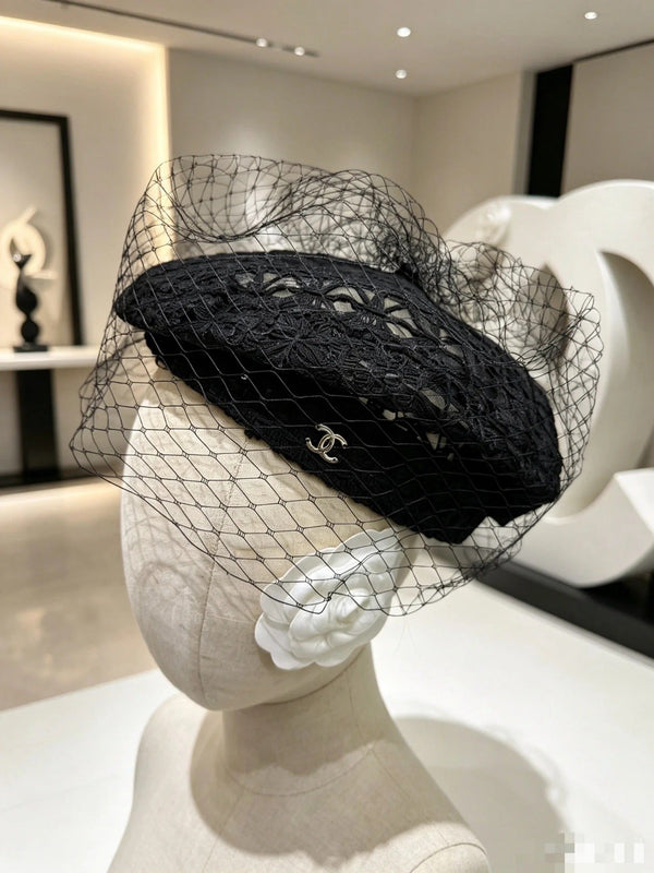 CC Lace Mesh Beret 413052
