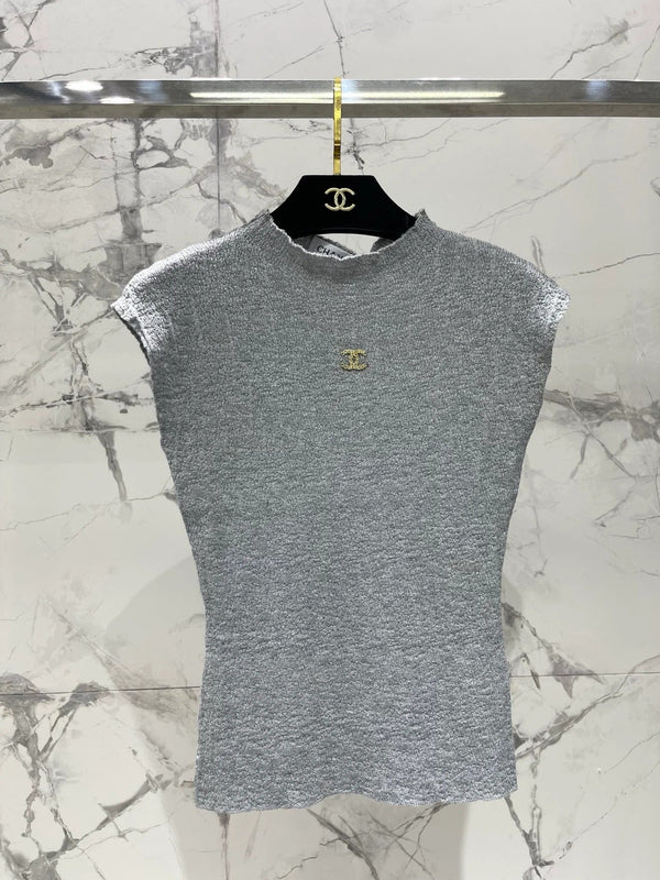 Chanel 2026 Knitted Short-sleeve Top 210742