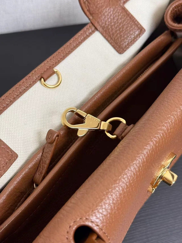 Chanel 2026 Shopping Bag 31cm Brown Grained Calfskin