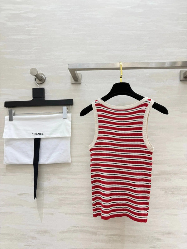 CC 2026 Knit Vest Stripes Wool 402251