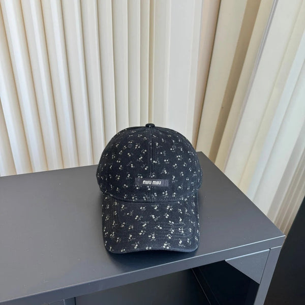 Miu Floral Print Baseball Cap 413004