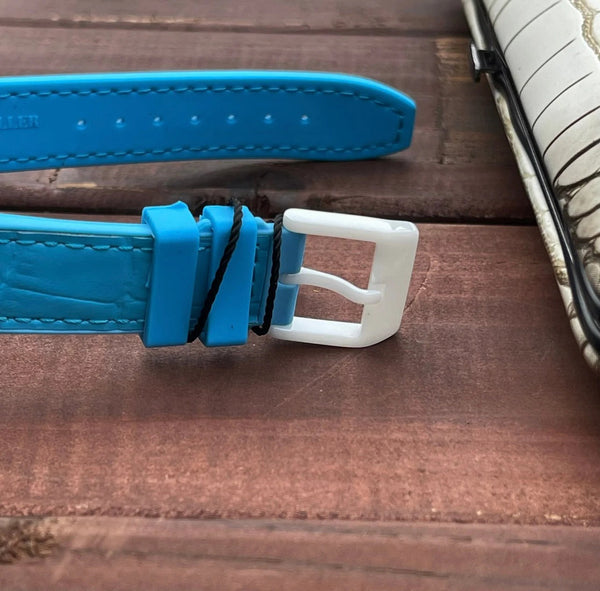 Franck Muller Vanguard 32mm Multicolor Numerals White Dial Leather