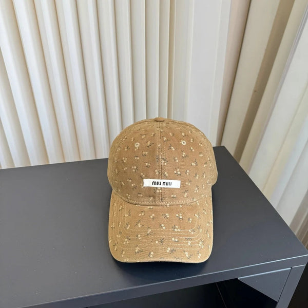 Miu Floral Print Baseball Cap 413004