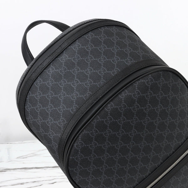 GG 2026 Essence Classic Backpack 44cm Black Canvas Leather