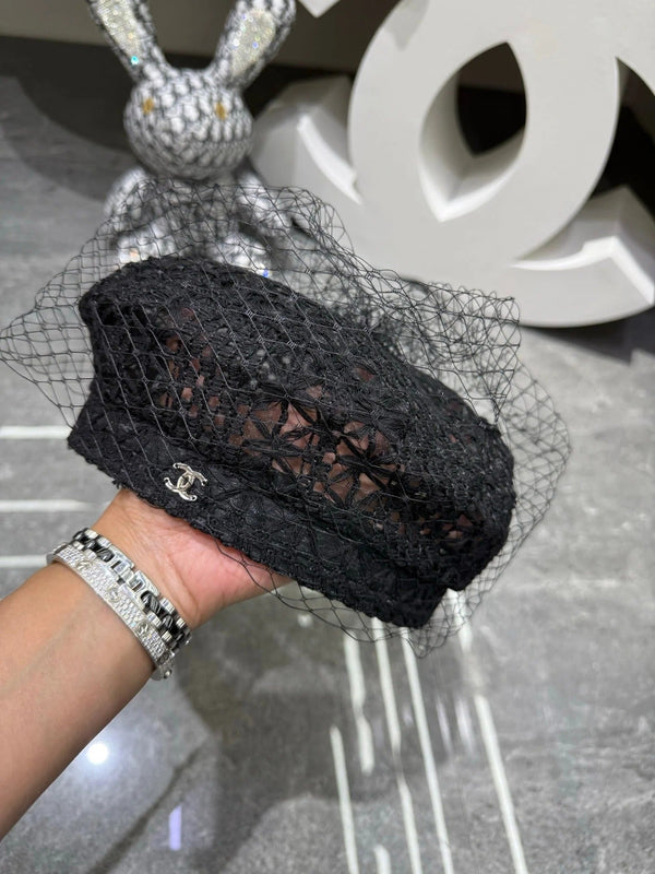 CC Lace Mesh Beret 413052