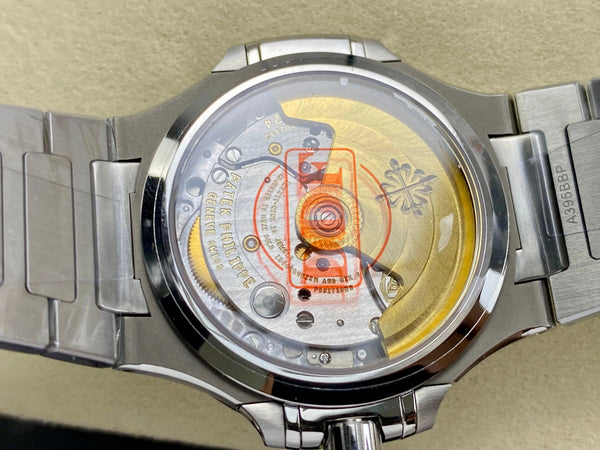 Patek Philippe Nautilus 35mm Black Gray Dial Sliver Case