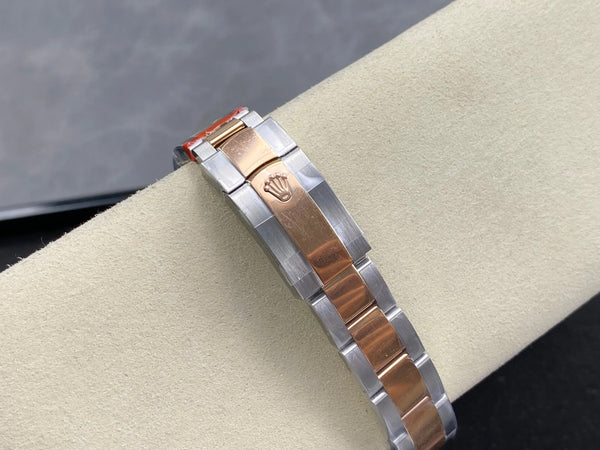 Rolex Datejust 31mm Chocolate Dial Diamond Bezel Steel Pink Gold