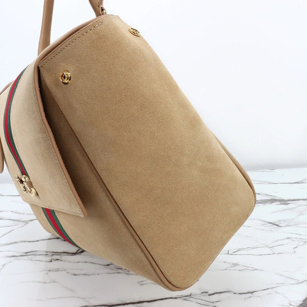 GG 2026 Paparazzo Shoulder Bag 37cm Beige Red Green Leather