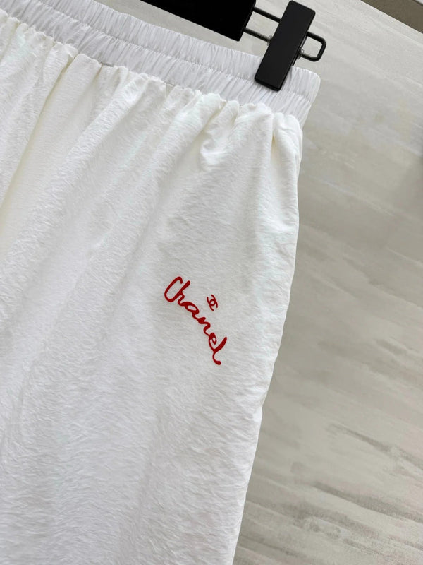 CC 2026 Wide-Leg Pants White Cotton 402322
