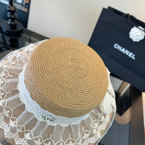 CC Lace Straw Hat 400882