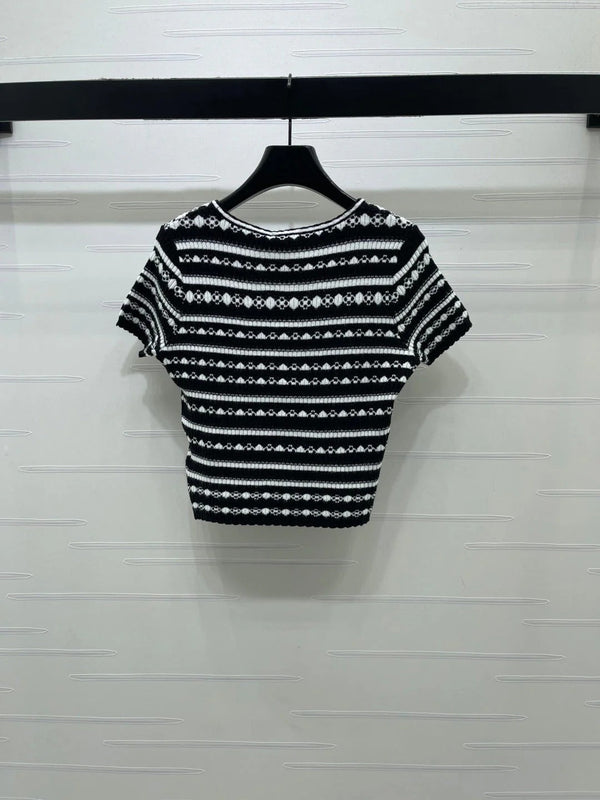 CC 2026 Crochet Knit Short Sleeve Cotton Polyamide 380684