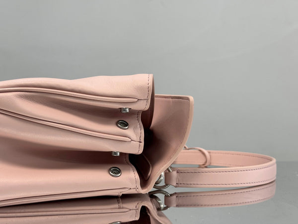 Balenciaga Petit Sac 29 Cuir de veau rose clair, Quincaillerie argentée