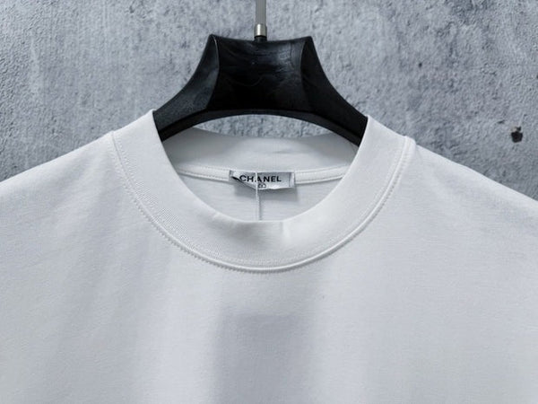 CC 2026 Short Sleeve T-Shirt Silver Powder Print Cotton 129279