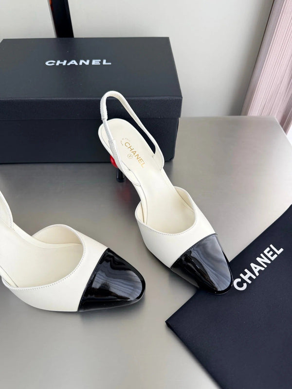 CC 2026 Little Red Apple Heel Slingback 85mm Lambskin 929465