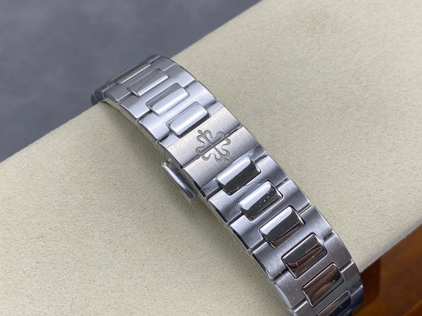 Patek Philippe Nautilus 35mm Black Gray Dial Sliver Case