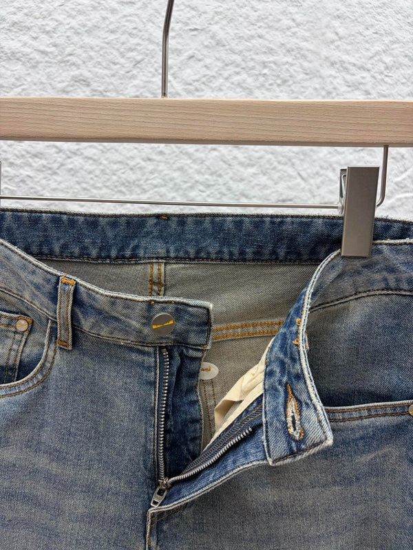 FF 2026 Men's Jeans Washed Blue Denim 738156
