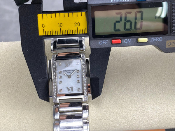 Patek Philippe Twenty 26mm Sliver Case Diamond Bezel