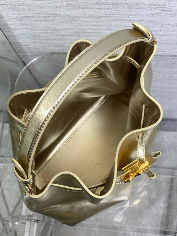 CD 2026 Bucket Bag 27cm Suede Lambskin