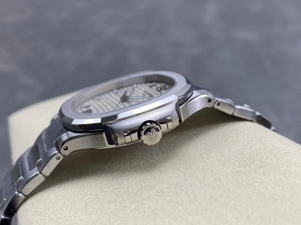 Patek Philippe Nautilus 35mm Cream Dial Sliver Case